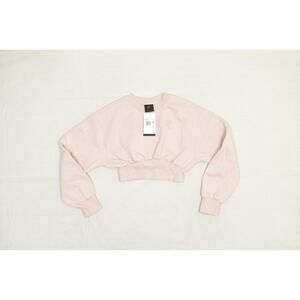 Jordan Pullover Sweatshirt Womens XS Cropped Crewneck Long Sleeve Activewear